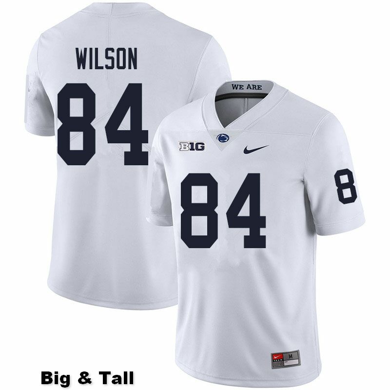 NCAA Nike Men's Penn State Nittany Lions Benjamin Wilson #84 College Football Authentic Big & Tall White Stitched Jersey STU0298BR